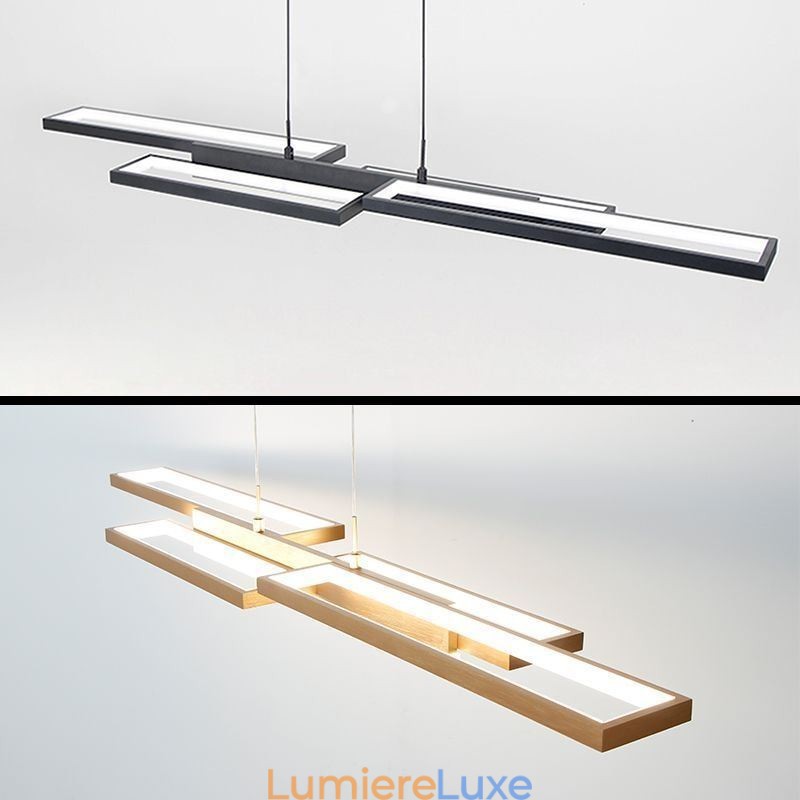 Luminaire suspendu moderne à suspension horizontale
