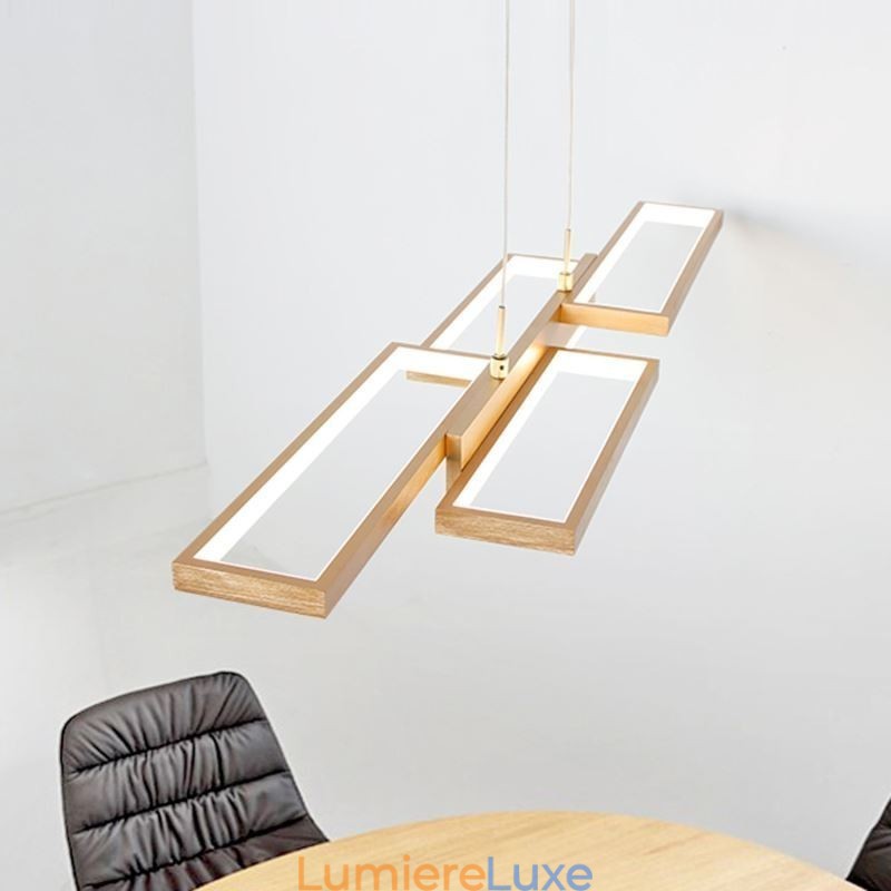 Luminaire suspendu moderne à suspension horizontale