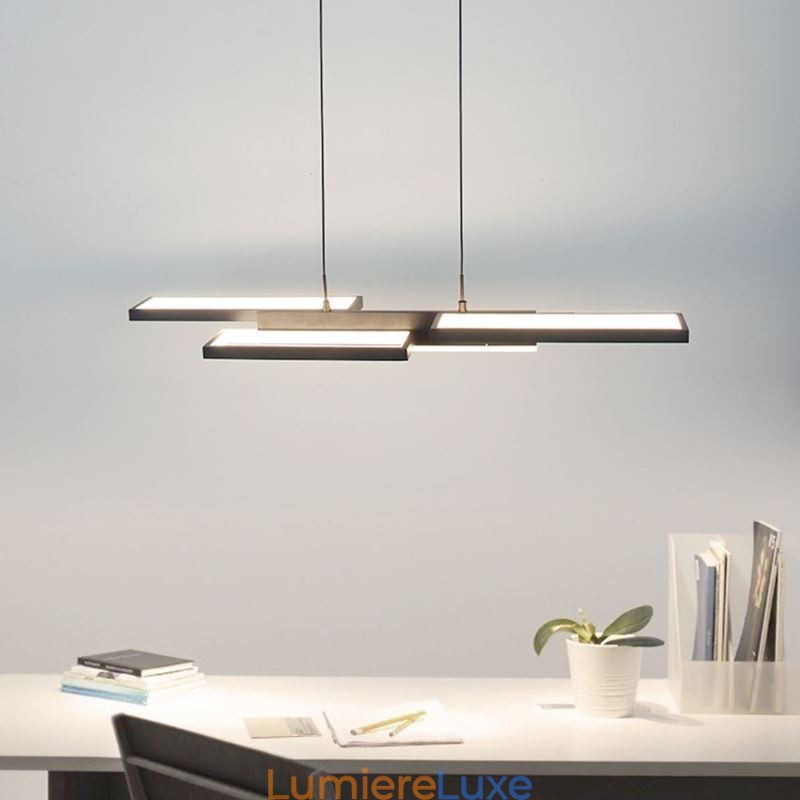 Luminaire suspendu moderne à suspension horizontale