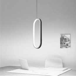 Suspension ovale en acrylique, luminaire décoratif
