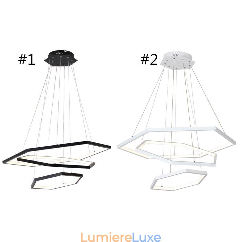 Suspension hexagonale moderne