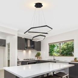 Suspension hexagonale moderne