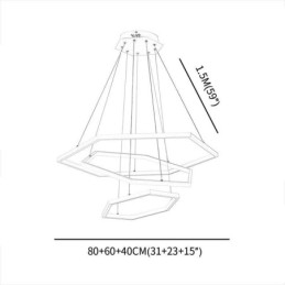 Suspension hexagonale moderne