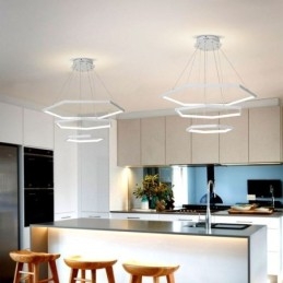 Suspension hexagonale moderne
