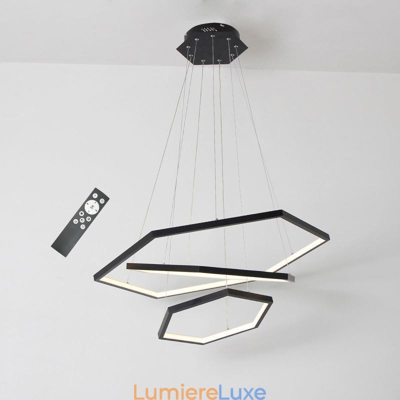 Suspension hexagonale moderne