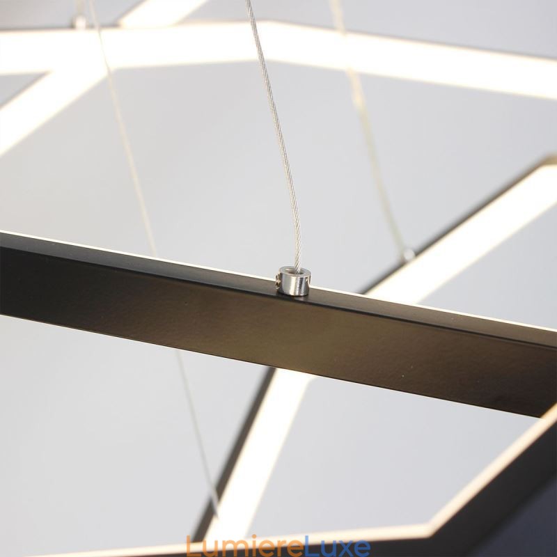 Suspension hexagonale moderne