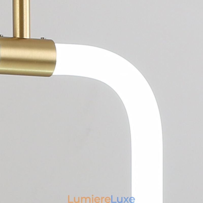 Plafonnier suspendu moderne et simple en laiton