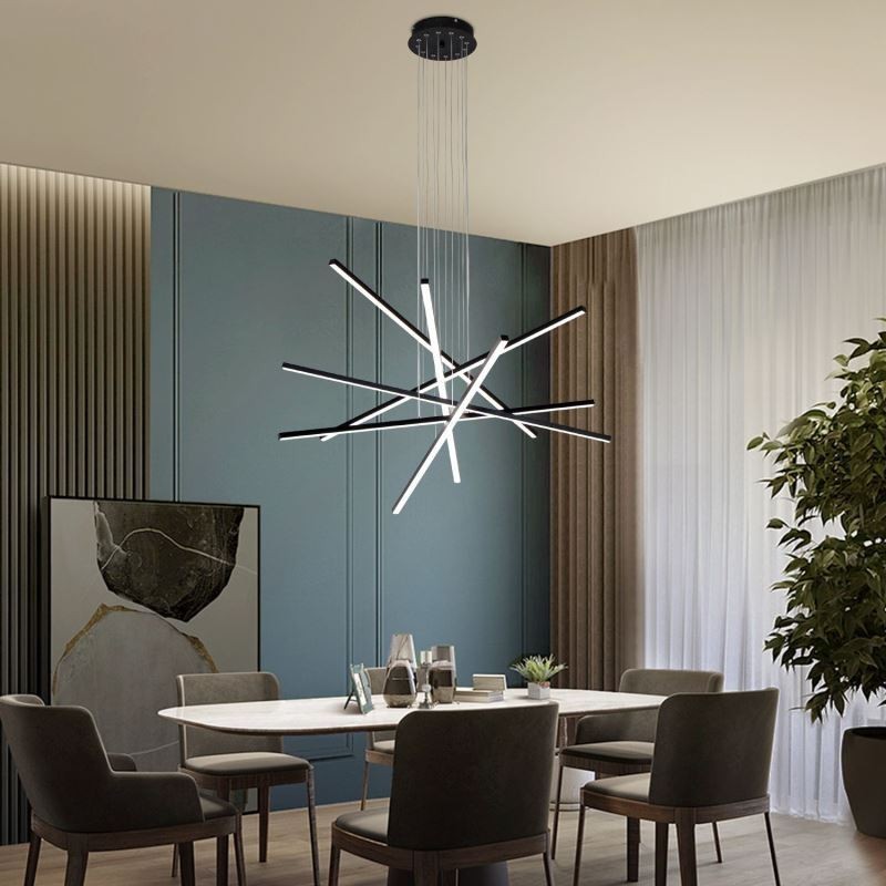 Luminaire suspendu linéaire décoratif