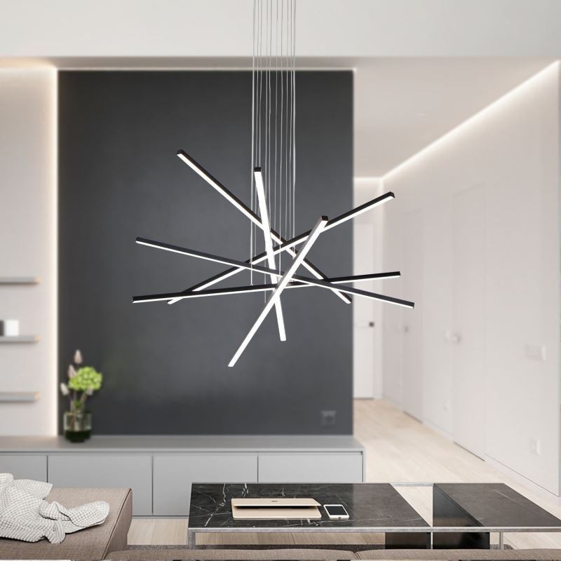 Luminaire suspendu linéaire décoratif
