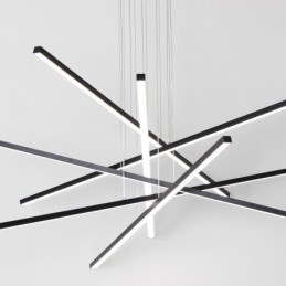 Luminaire suspendu linéaire décoratif