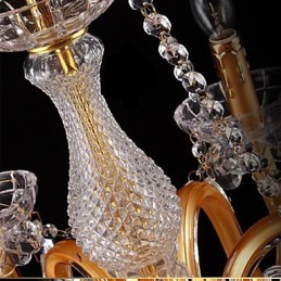 Lustre en verre peint en cristal, moderne, contemporain, traditionnel, classique et vintage