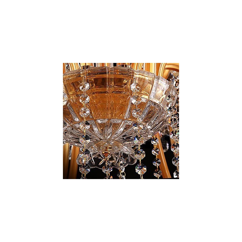 Lustre en verre peint en cristal, moderne, contemporain, traditionnel, classique et vintage