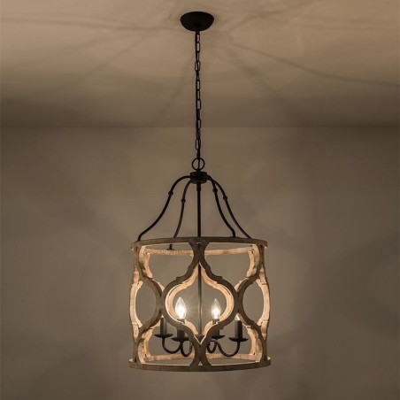 Suspension lanterne à 4 lumières de style vintage Suspension lanterne à 4 lumières de style vintage