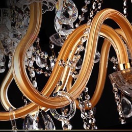 Lustre en verre peint en cristal, moderne, contemporain, traditionnel, classique et vintage
