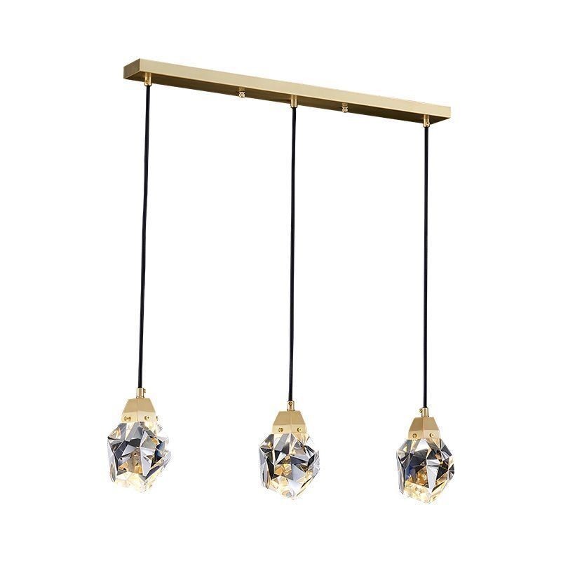 Mini plafonnier suspendu en forme de boule de cristal simple