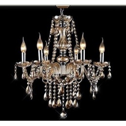 Lustre en verre galvanisé en cristal, moderne, contemporain, traditionnel, classique et vintage