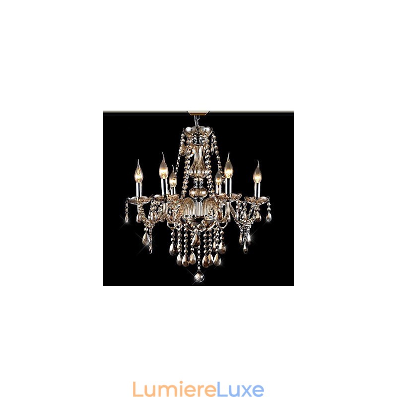 Lustre en verre galvanisé en cristal, moderne, contemporain, traditionnel, classique et vintage