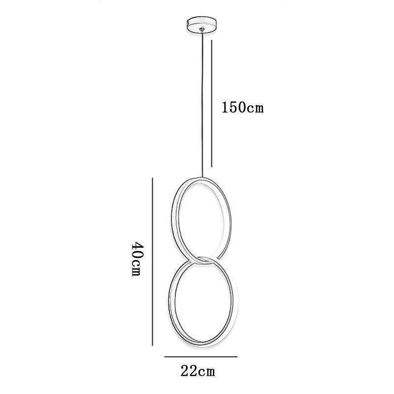 Suspension minimaliste à double anneau