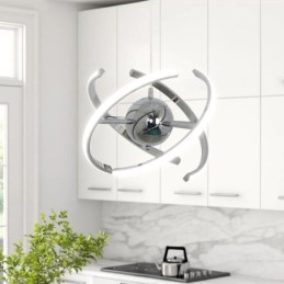 Plafonnier décoratif à suspension pivotante en forme de globe