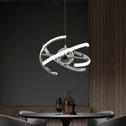 Plafonnier décoratif à suspension pivotante en forme de globe