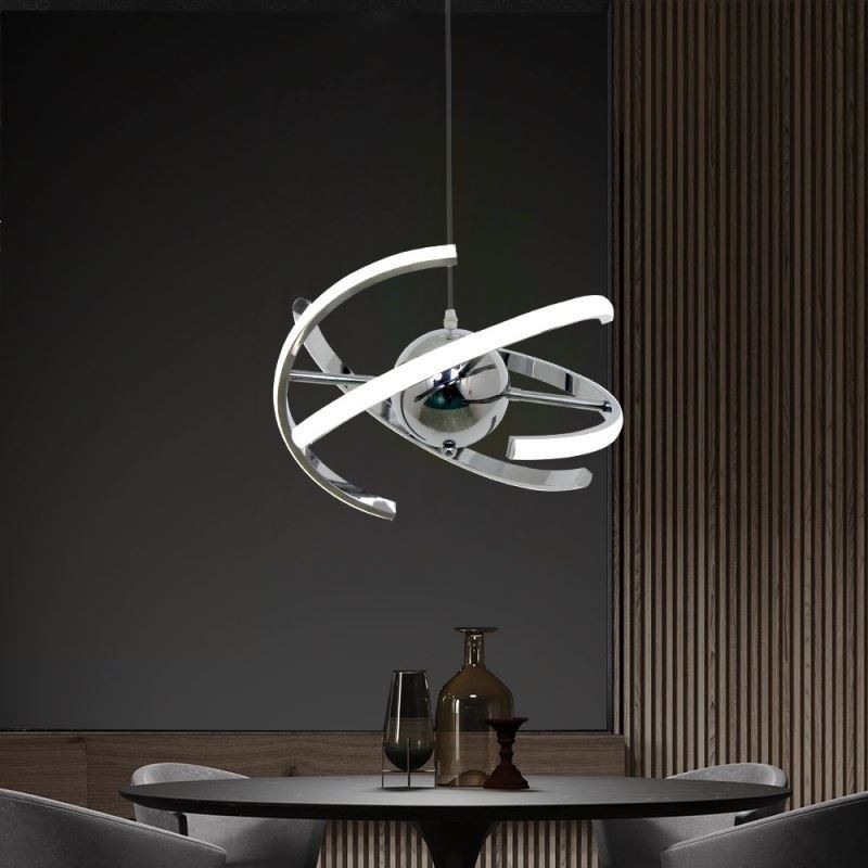 Plafonnier décoratif à suspension pivotante en forme de globe
