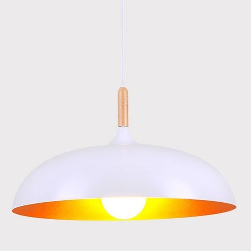 Suspension moderne et minimaliste, luminaire décoratif noir et blanc