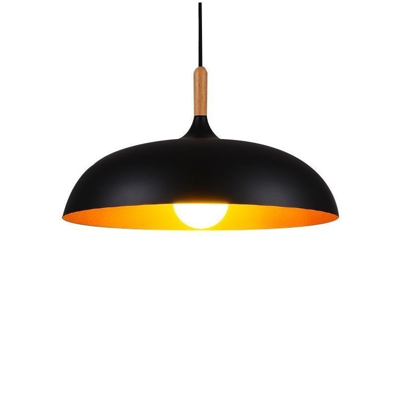 Suspension moderne et minimaliste, luminaire décoratif noir et blanc
