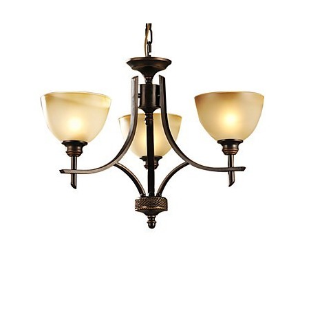 Lustre élégant à 3 lumières à lumière chaude Lustre élégant à 3 lumières à lumière chaude