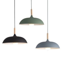 Suspension moderne Lampe suspendue colorée Macaron