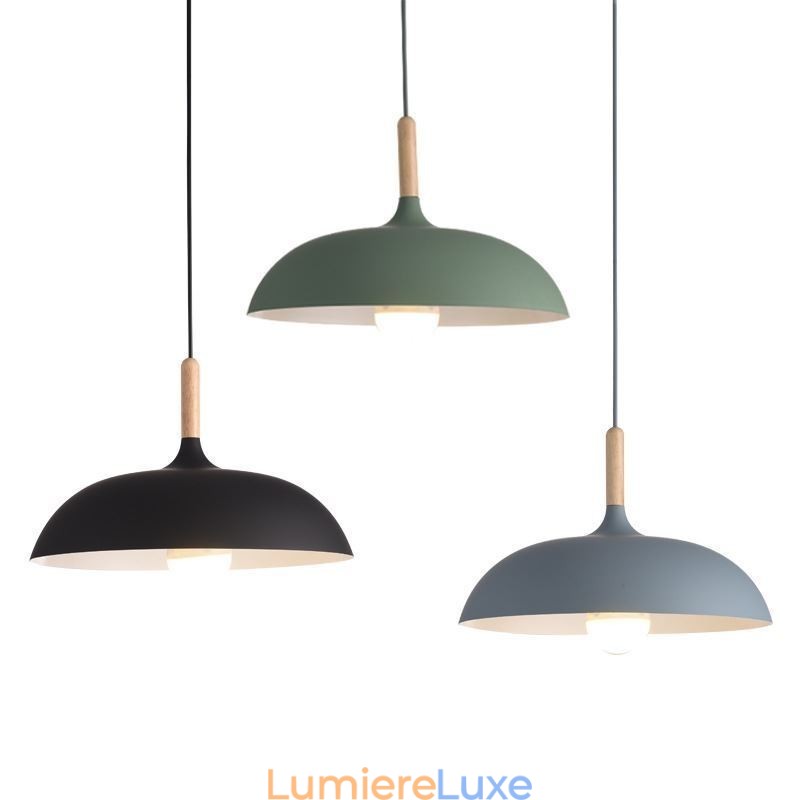 Suspension moderne Lampe suspendue colorée Macaron
