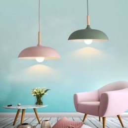 Suspension moderne Lampe suspendue colorée Macaron