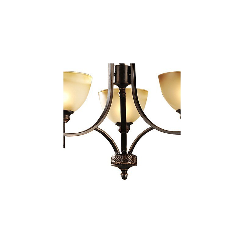 Lustre élégant à 3 lumières à lumière chaude