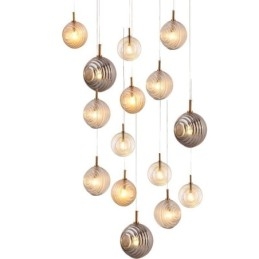 Suspension en verre créative et décorative en forme de globe en verre pour loft