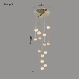 Suspension en verre créative et décorative en forme de globe en verre pour loft