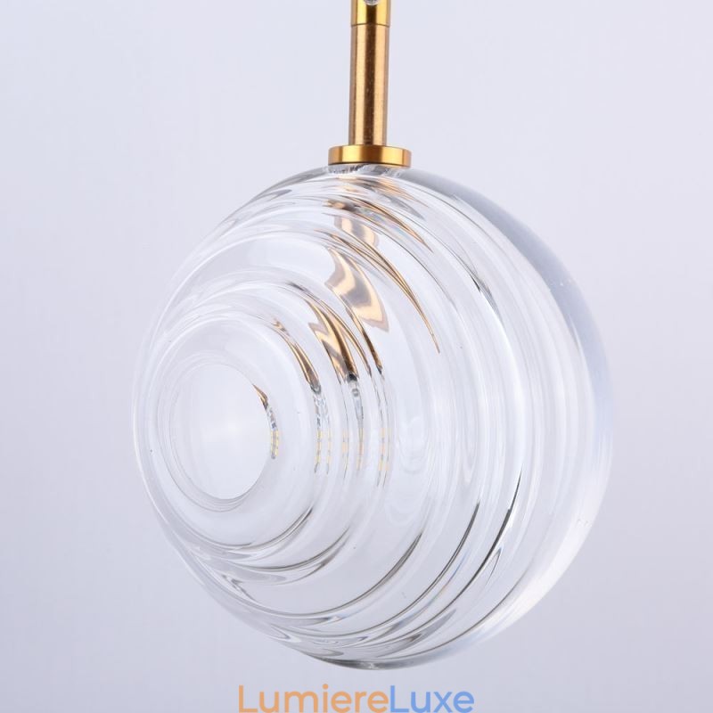 Suspension en verre créative et décorative en forme de globe en verre pour loft