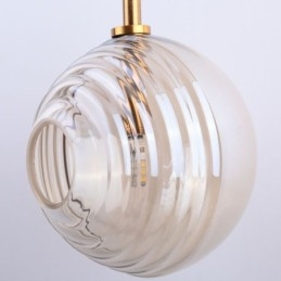 Suspension en verre créative et décorative en forme de globe en verre pour loft