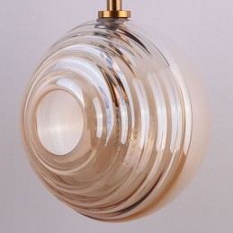 Suspension en verre créative et décorative en forme de globe en verre pour loft
