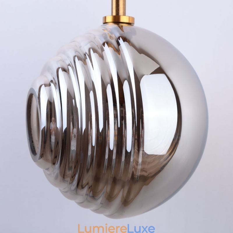 Suspension en verre créative et décorative en forme de globe en verre pour loft