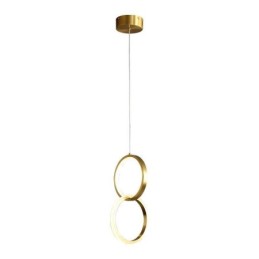 Suspension décorative avec anneaux en laiton