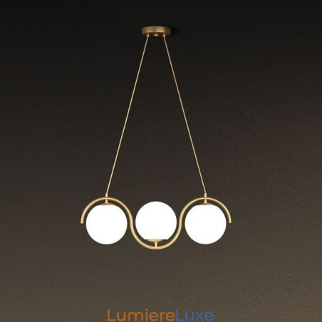 Luminaire suspendu moderne en forme de globe en verre, luminaire minimaliste Luminaire suspendu moderne en forme de globe en verre, luminaire minimaliste