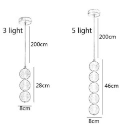 Suspension décorative en perles acryliques