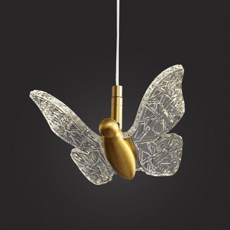 Suspension en acrylique en forme de papillon