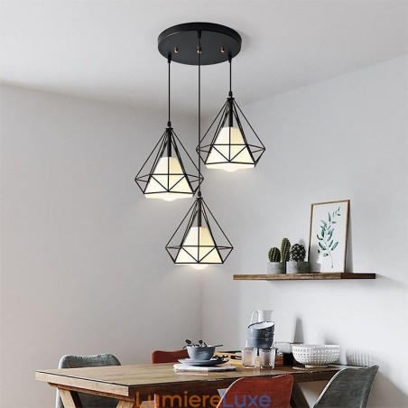 Suspension en forme de diamant, luminaire décoratif minimaliste moderne Suspension en forme de diamant, luminaire décoratif minimaliste moderne