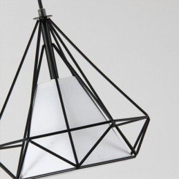 Suspension en forme de diamant, luminaire décoratif minimaliste moderne