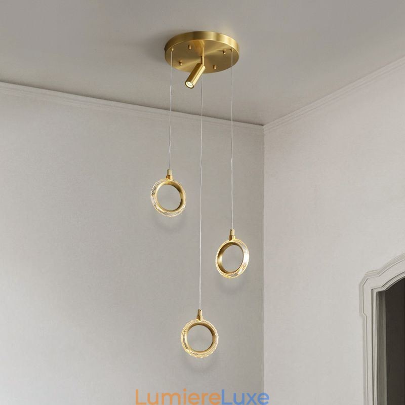 Suspension en acrylique avec spot