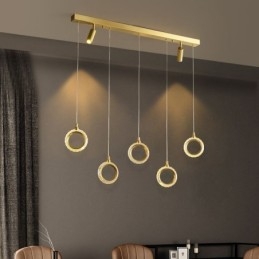 Suspension en acrylique avec spot