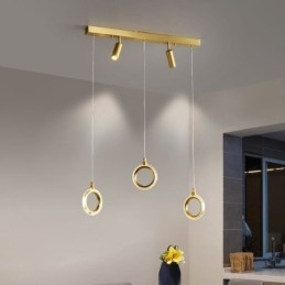 Suspension en acrylique avec spot