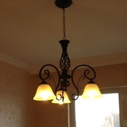 Lustre en métal peint style rustique Lodge