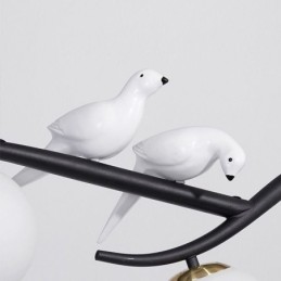 Suspension branche minimaliste moderne 4 lampes décoratives