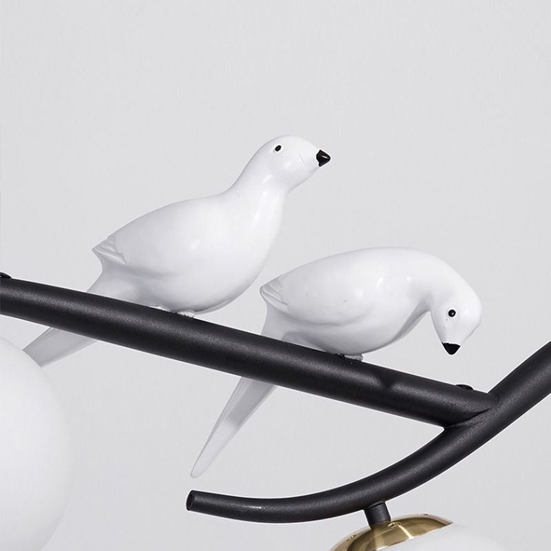 Suspension branche minimaliste moderne 4 lampes décoratives